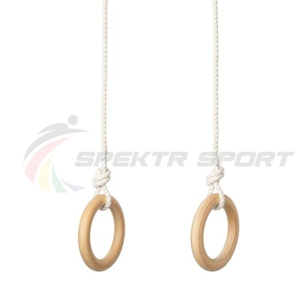 Купить Кольца гимнастические деревянные (фанера 18 мм, покрытие: эмаль, лак или пропитка) в Петроввале 