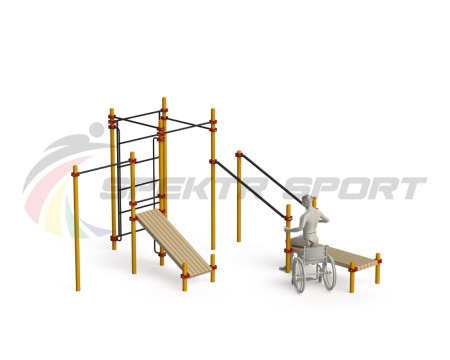 Купить Спортивный комплекс для инвалидов-колясочников WRK-D20_76mm в Петроввале 